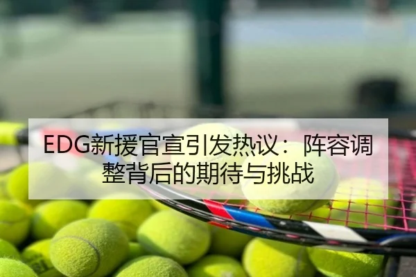 EDG新援官宣引发热议：阵容调整背后的期待与挑战
